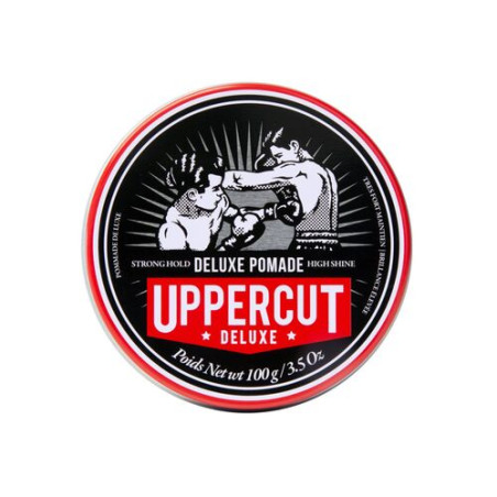 Помада для укладання волосся сильної фіксації Uppercut Deluxe Pomade 100g — не завдає шкоди волоссю, не висушує, ідеальна для