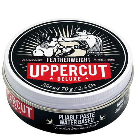 Паста для укладання волосся середньої фіксації Uppercut Delux Featherweight 70g — надає середню фіксацію, легкий природний