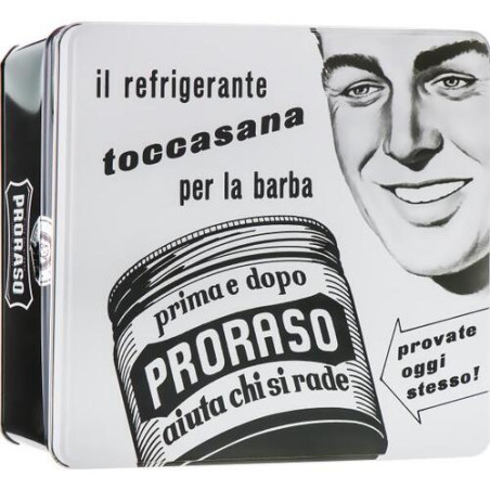 Набір для гоління Proraso White Vintage Selection 100/150/100мл — з екстрактом зеленого чаю, ментолом, для чутливої шкіри —