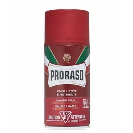 Піна для гоління Proraso Shaving Foam Sandalwood Shea Butter 300ml — з екстрактом сандалового дерева та олією ши, зволожує та