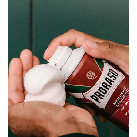 Піна для гоління Proraso Shaving Foam Sandalwood Shea Butter 300ml — зменшує подразнення, допомагає запобігти порізам — вигляд