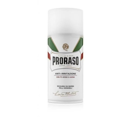 Піна для гоління Proraso Shaving Foam Green Tea and Oatmeal 300ml — з екстрактом зеленого чаю та вівсянки, для чутливої шкіри —