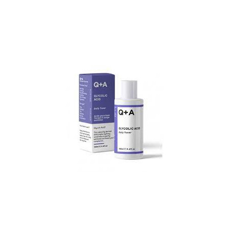 Q+A Glycolic Acid Daily Toner 100ml — тонік з гліколевою кислотою 3,85%, алантоїн та гіалуронат натрію, відлущує та освітлює