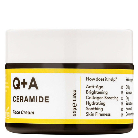 Крем для обличчя Q+A Ceramide Barrier Defence 50g — відновлює ліпідний бар'єр, покращує зволоженість шкіри — вигляд товару