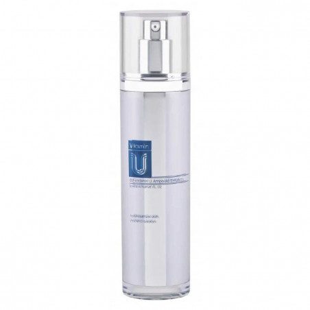 CU SKIN Vitamin U Ampoule Emulsion 130ml — зменшує ознаки старіння, вирівнює мікрорельєф та зменшує зморшки — аплікація