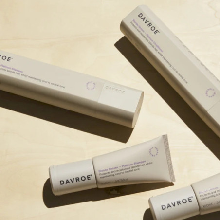 Шампунь для світлого волосся Davroe Blonde Senses Platinum 100ml — подовження фарбування, делікатне очищення, екстракт ромашки