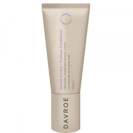 Тонуючий кондиціонер для світлого волосся Davroe Blonde Senses Platinum 100ml — усунення жовтого відтінку, зволоження,