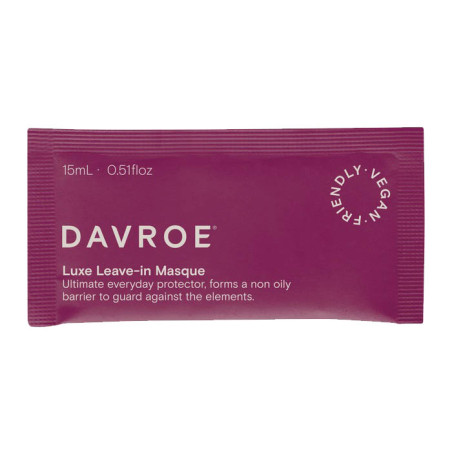 Незмивна маска для волосся Davroe Luxe Leave-In Masque 15ml — захист від УФ, солоної води, зменшення статичного ефекту —