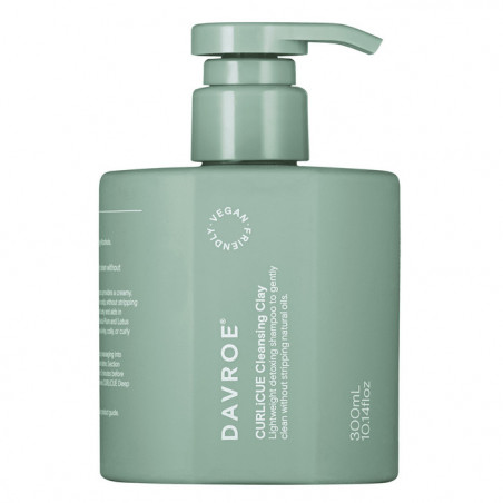 Очищувальний шампунь для хвилястого волосся Davroe Curlicue Cleansing Clay 300ml — детоксикація, м'яке очищення, каолінова