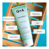 Q+A Peppermint Daily Cleanser 125ml — очищувальний гель для обличчя, м'яко очищує всі типи шкіри, екстракт перцевої м'яти та