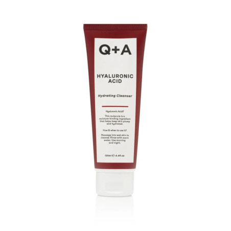Q+A Hyaluronic Acid Cleansing Gel 125ml — м'який очищувальний гель для обличчя, гіалуронова кислота та алое вера, зволожує та