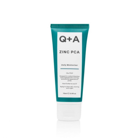 Q+A Zinc PCA Daily Moisturiser 75ml — зволожувальний крем для проблемної та схильної до акне шкіри, цинк PCA та ніацинамід,