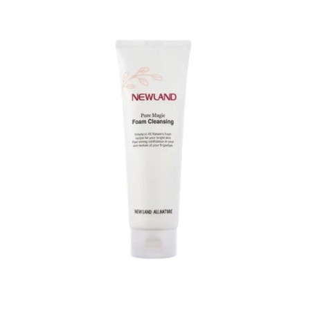 Очищувальна пінка Newland All Nature Pure Magic Foam Cleansing 180ml — з екстрактами квітів кактуса та плодів лайма, інтенсивне