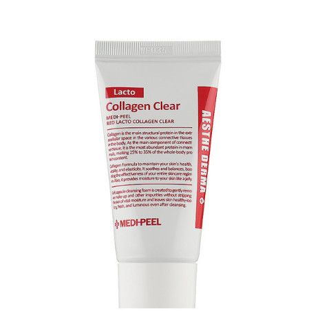 Medi-Peel Aesthe Derma Lacto Collagen Clear 100 ml — очищення шкіри без сульфатів, зволоження та омолоджувальний ефект, для