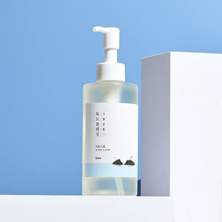 Олія Round Lab 1025 Dokdo Cleansing Oil 200ml — олія примули вечірньої та насіння пінника лучного для живлення, пом'якшення та