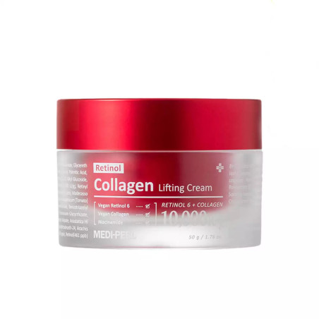 MEDI-PEEL Retinol Collagen Lifting Cream 50g — подвійний ліфтинг, зменшення зморшок, для всіх типів шкіри — вигляд товару
