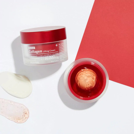 MEDI-PEEL Retinol Collagen Lifting Cream 50g — ретинол підтримує колаген, ніацинамід покращує текстуру, вітамін B12 розгладжує