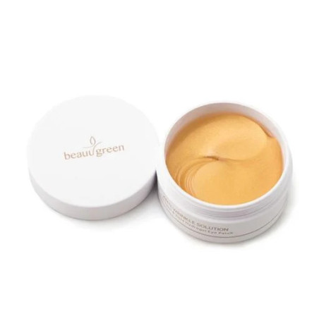 Омолоджувальні гідрогелеві патчі з золотом та колагеном BeauuGreen Collagen Gold Hydrogel Eye Patch 60шт — гіалуронова кислота,