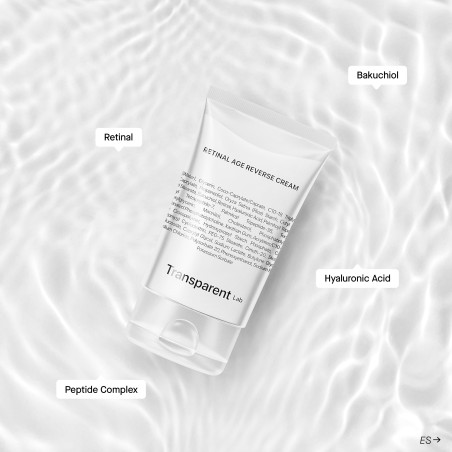 Антивіковий нічний крем Transparent Lab Retinale Age Reverse 50ml — бакучіол, пептидний комплекс, гіалуронова кислота, ретиналь
