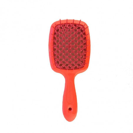Щітка для волосся JANEKE SUPERBRUSH коралова — делікатний масаж голови, спеціально закруглені кінчики зубців, не електризує —