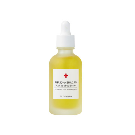 CU SKIN Dr Solution AHA 30% BHA 0.5% 50ml — пілінг-сироватка, AHA та BHA кислоти, покращення тону, розгладження зморшок —