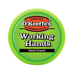 OKeeffes Working Hands 96g — крем для рук з гліцерином, парафіном, алантоїном, стеариновою кислотою, мінеральною олією —