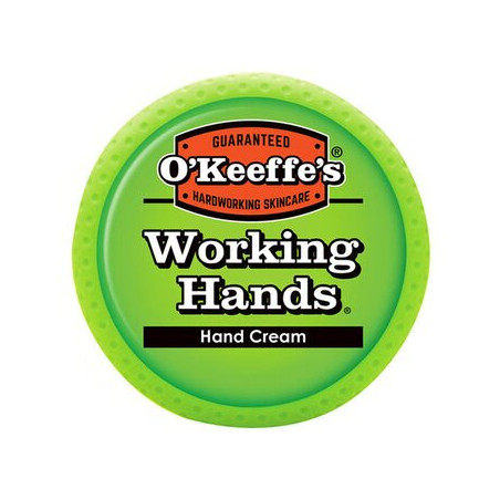 OKeeffes Working Hands 96g — крем для рук з гліцерином, парафіном, алантоїном, стеариновою кислотою, мінеральною олією —