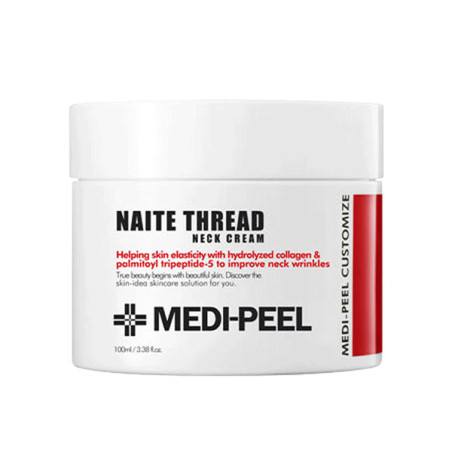 Антивіковий крем Medi-Peel Naite Thread Neck Cream 100ml — для шиї та декольте, пептидний комплекс, ліфтинг-ефект, зволоження,
