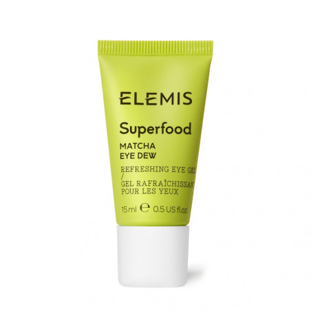 ELEMIS Superfood Matcha Eye Dew 15ml — охолоджувальний гель для навколо очей, чай матча, олія какао, екстракти дині та ківі —
