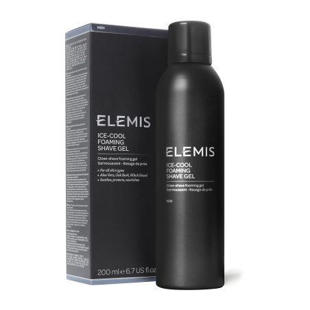 Пінка-гель для гоління ELEMIS Ice-Cool Foaming Shave Gel 200ml — з екстрактом англійського дуба, китайського фініка, ліщини,