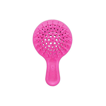 Щітка для волосся JANEKE SUPERBRUSH MINI рожева — спеціально закруглені кінчики зубців, гнучкі нейлонові щетинки, підходить для