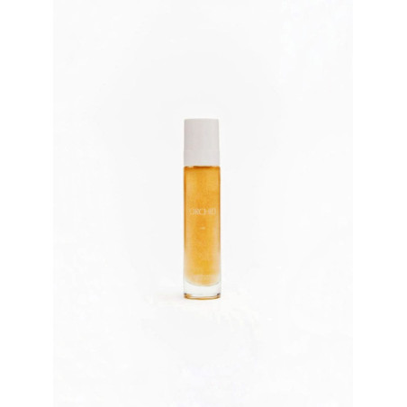 ZARA Orchid Shimmering Body Oil 50ml — парфумована олійка для тіла з шимером, з нотами бергамоту, орхідеї, ванілі — упаковка