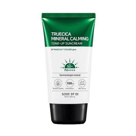 Some By Mi Truecica Mineral Calming SPF50 PA++++ - мінеральний сонцезахисний крем, екстракт центели та чайного дерева, для всіх