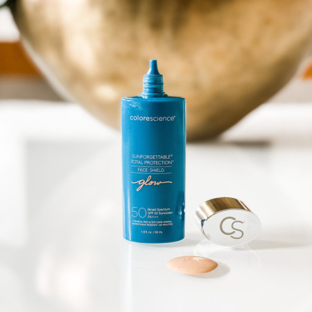 Colorescience Sunforgettable Total Protection Face Shield Glow SPF 50 55ml — оксид цинку, Bisabolol, заспокійливий компонент,
