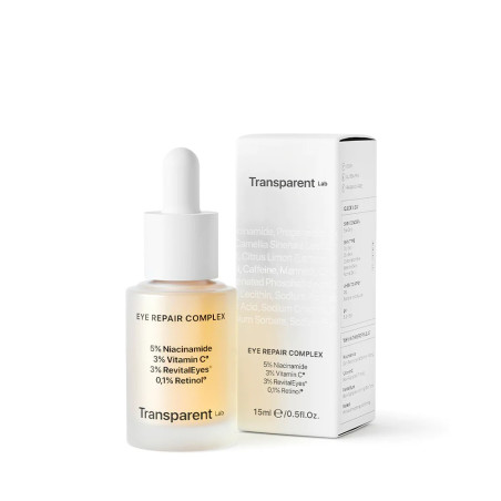 Transparent Lab Eye Repair Complex 15ml — нічна сироватка для контуру очей з ніацинамідом, вітаміном С та ретинолом, вирівнює
