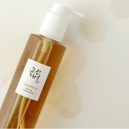 Beauty of Joseon Ginseng Cleansing Oil 210ml — гідрофільна олія на основі олії насіння женьшеню та соєвих бобів, очищення,
