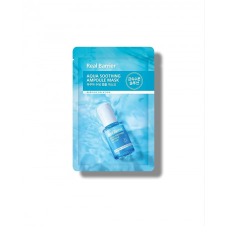 Заспокійлива тканинна маска Real Barrier Aqua Soothing Ampoule Mask 28ml — інтенсивне зволоження, усунення зморшок та ліфтинг