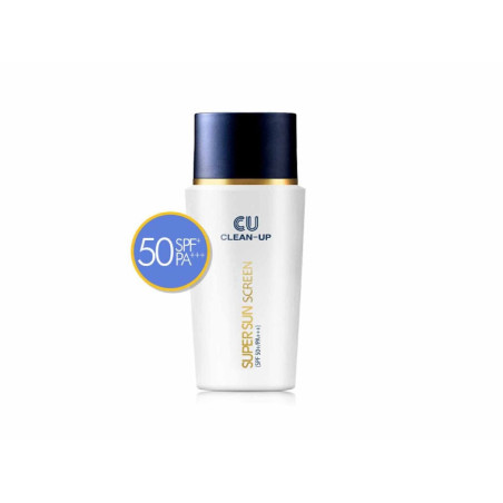Професійна сонцезахисна емульсія CU SKIN Clean-Up Super Sunscreen SPF50+ PA+++ 50ml — з пептидним комплексом, розгладжує