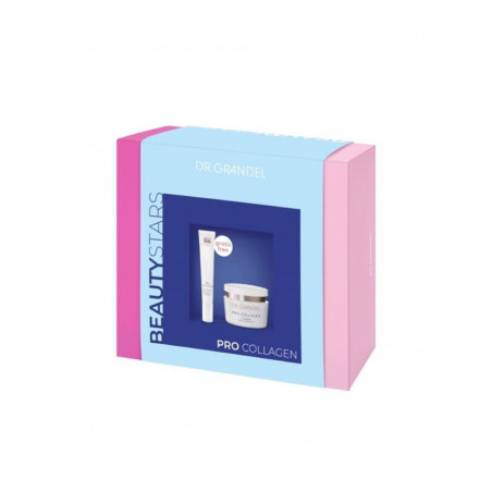 Набір для догляду за обличчям Dr. Grandel Beauty Stars Pro Collagen (Eye Cream-20ml, Cream-50ml) — розгладжування зморшок,