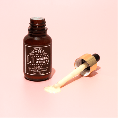 Cos De Baha Level 1 Bakuchiol 2%, Retinol 0,15% Serum 30ml — інтенсивно зволожує, бореться з акне, ніацинамід та аденозин,