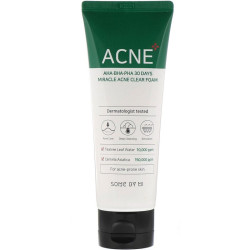 Some By Mi AHA.BHA.PHA 30 Days Miracle Acne Clear Foam 100ml — очищувальна пінка для проблемної шкіри, з кислотами, саліцилова