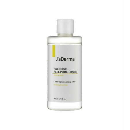 JsDerma Porefine Peel Pore Toner 200ml — тонер з AHA-кислотою для жирної та проблемної шкіри, екстракт чайного дерева, центели