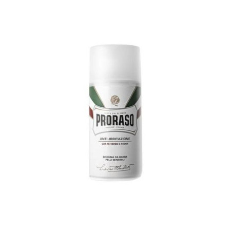 Піна для гоління Proraso Shaving Foam Green Tea and Oatmeal 50ml — екстракти зеленого чаю та вівсянки, зволоження та захист від