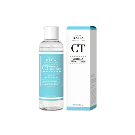 Заспокійливий тонер Cos De Baha CT Centella Facial Toner 200ml — зволоження, усунення дискомфорту стягнутості та свербежу,