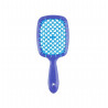 Щітка для волосся JANEKE SUPERBRUSH синя з блакитним — делікатний масаж, не електризує, для всіх типів волосся, гнучкі