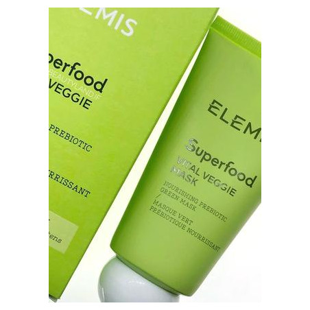 ELEMIS Superfood Vital Veggie зволожуюча маска-смузі 75ml — екстракти пшениці, кропиви, капусти, вирівнює тон, наповнює сяйвом,
