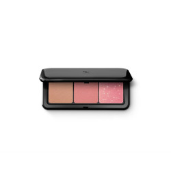 KIKO Multi Finish Trio Blush Bronzer Face Palette 02 Mauve 7g — 1 бронзер, 2 рум'яна, контуринг — упаковка
