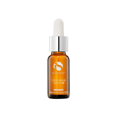 IS CLINICAL C Eye Serum Advance+ освітлювальна сироватка для очей 15ml — віт. С 7,5%, трипептид міді, гіалуронова к-та 40% —