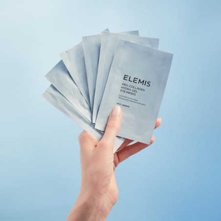 Ліфтинг-патчі для очей Elemis Pro-Collagen Hydra-Gel Eye Masks з падіною павоніка та морським планктоном для зволоження, 1 шт —