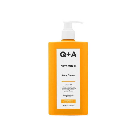 Крем для тіла Q+A Vitamin C Body Cream з вітаміном С, олією ши, екстрактом кореня імбиру, з аром. апельсина та грейпфруту 250